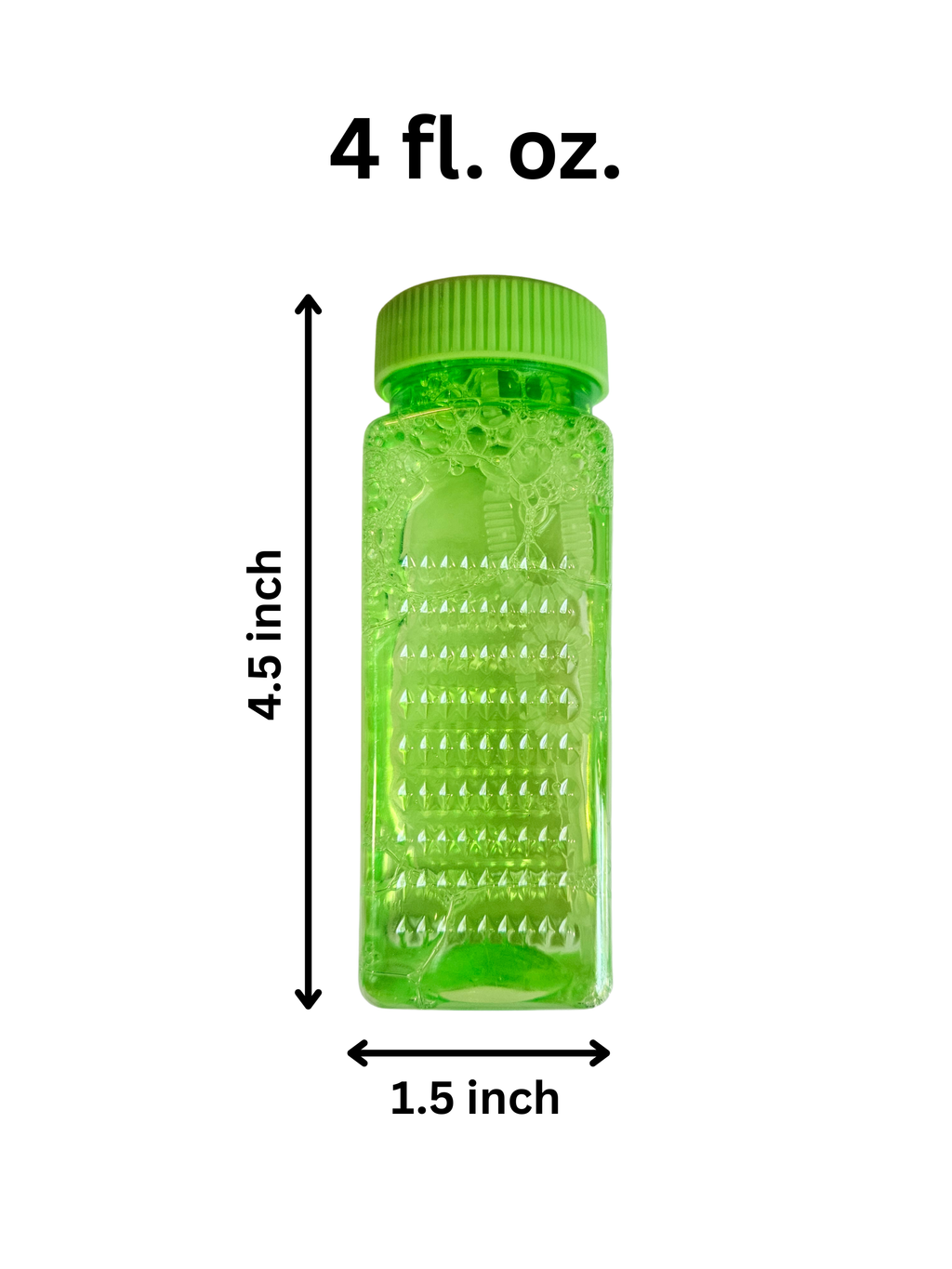 4 fl oz kids' bubble bottle size