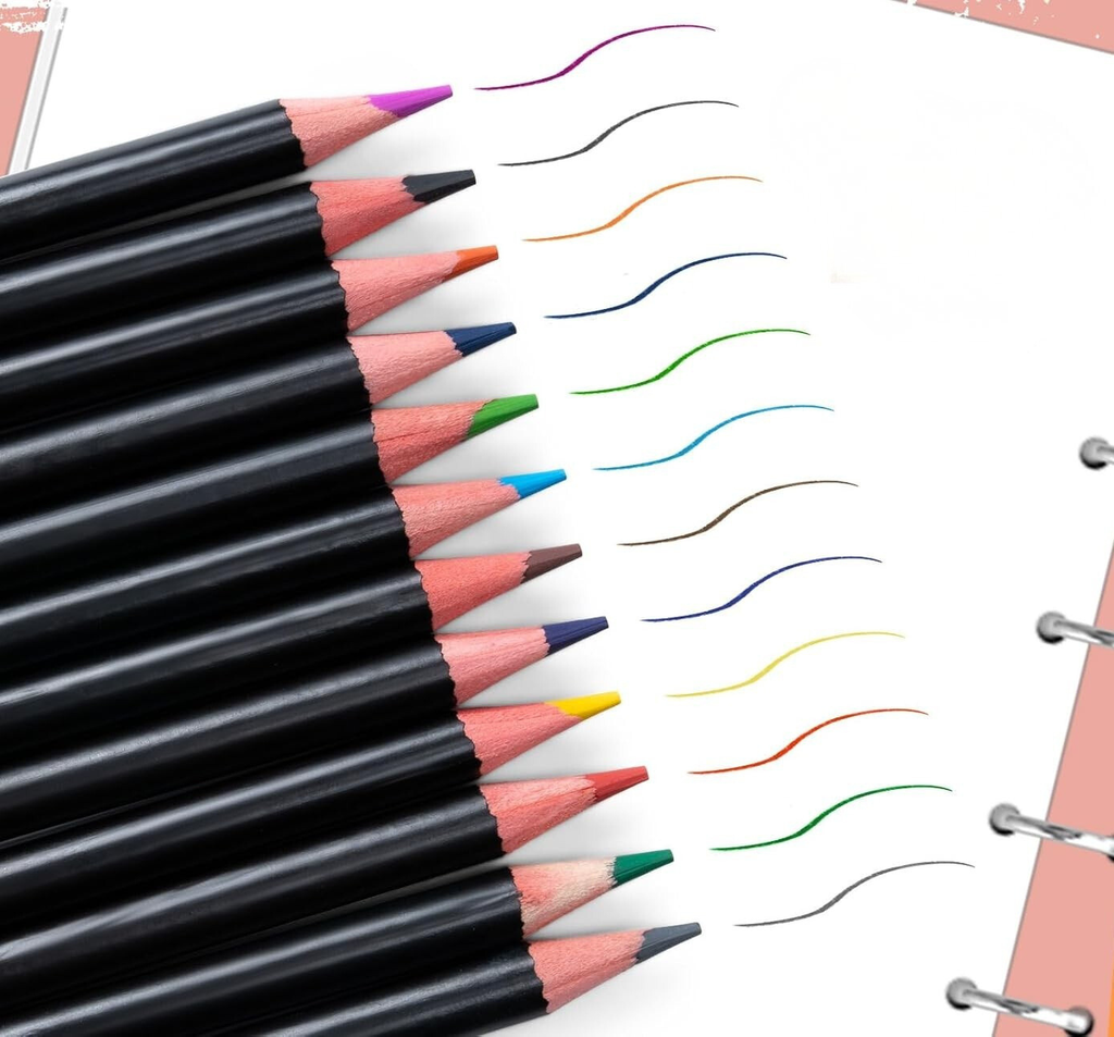 Premium colored pencils with vibrant blendable pigments and easy‑sharpen cores for curated gift boxes