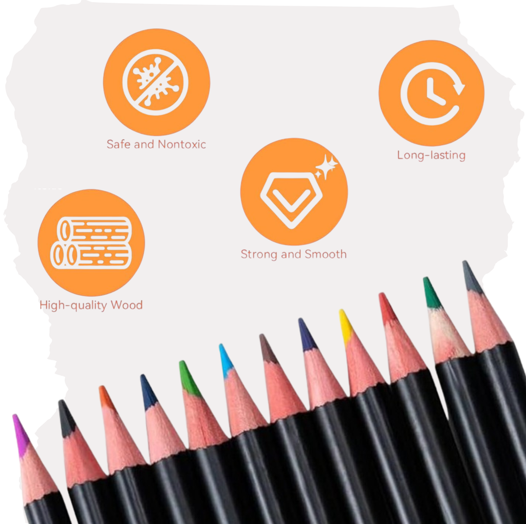 Premium colored pencils with vibrant blendable pigments and easy‑sharpen cores for curated gift boxes
