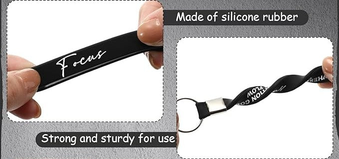 Inspirational Silicone Keychains