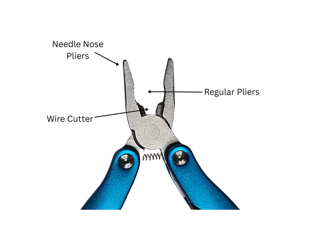 compact stainless steel mini multi‑tool with lightweight aluminum handle, 2.68 × 1.38 inches, for curated gift boxes