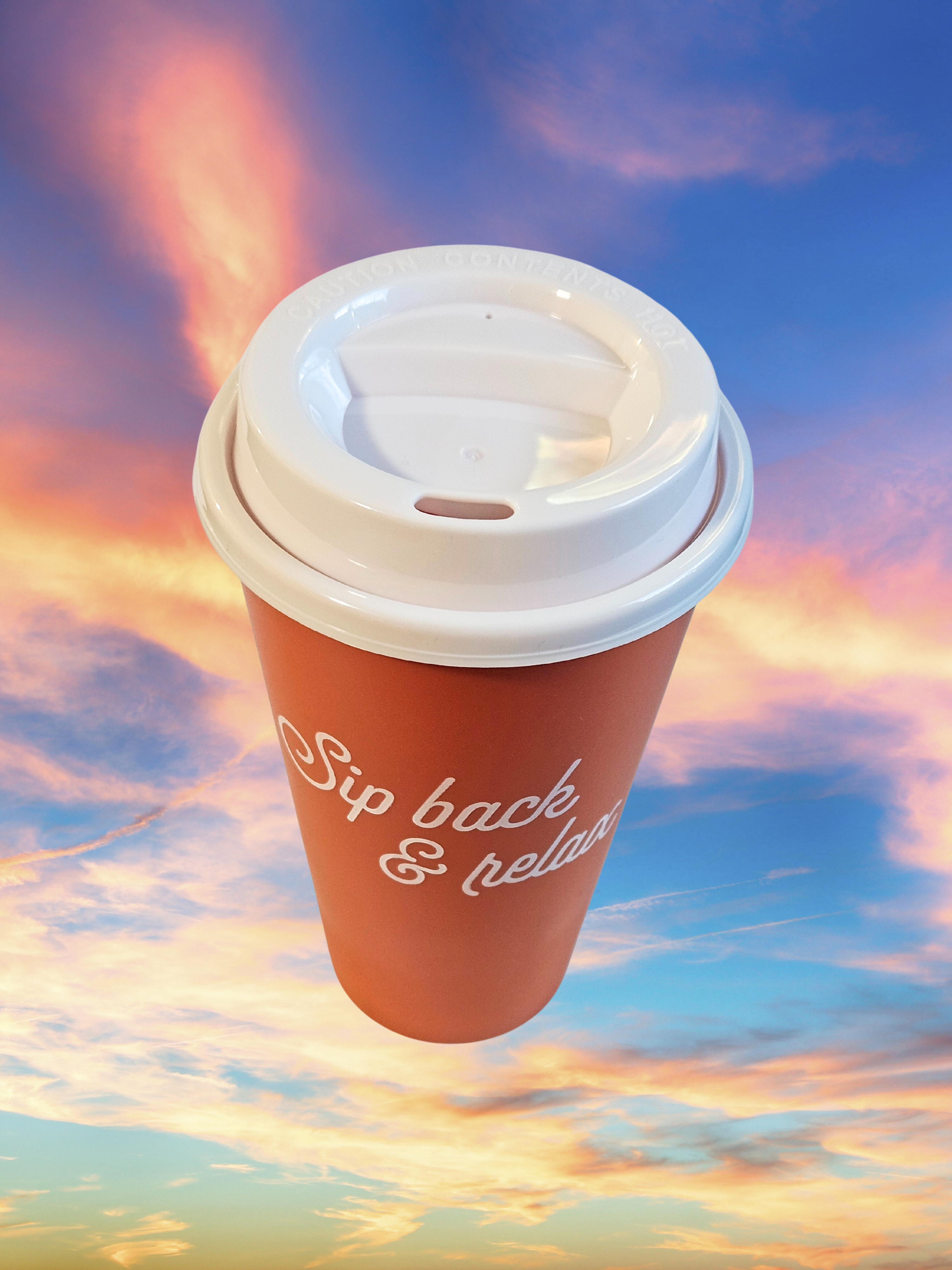 16 oz Reusable Go Cup - "Sip Back and Relax"
